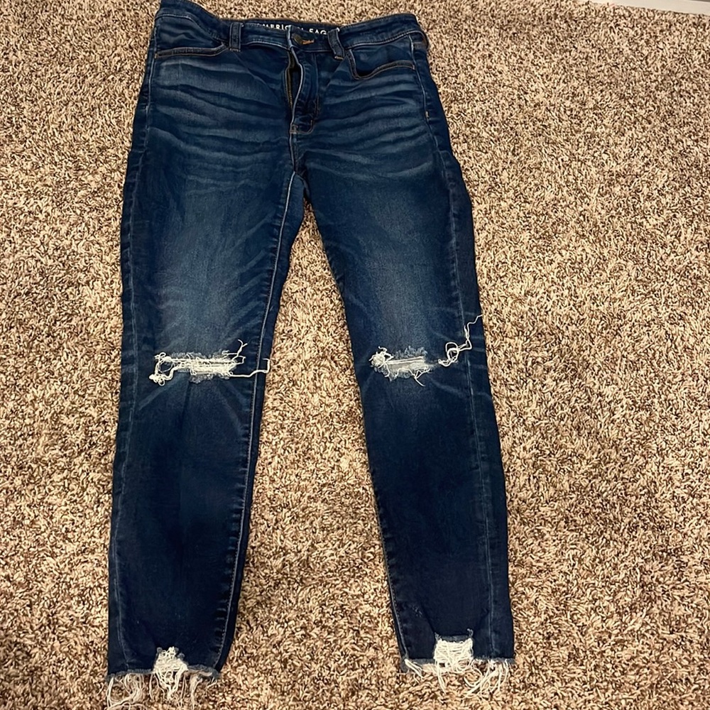 Dark wash American eagle jeans